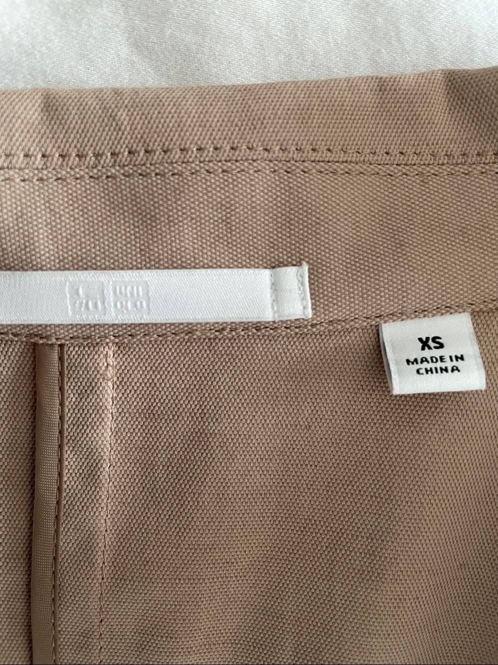 UNIQLO Tan Crisp Linen/Cotton Poplin Blend Blazer Unlined, Light Fabric - Picture 6 of 11